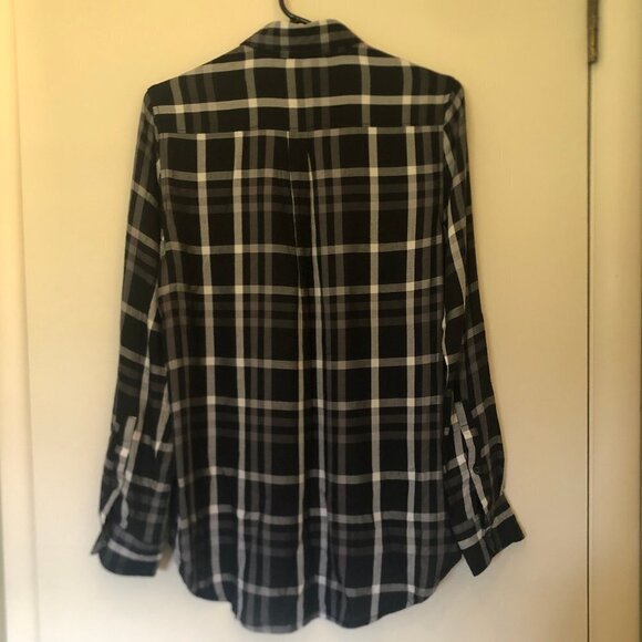 Woolrich button-down plaid blouse sz S - Picture 7 of 9